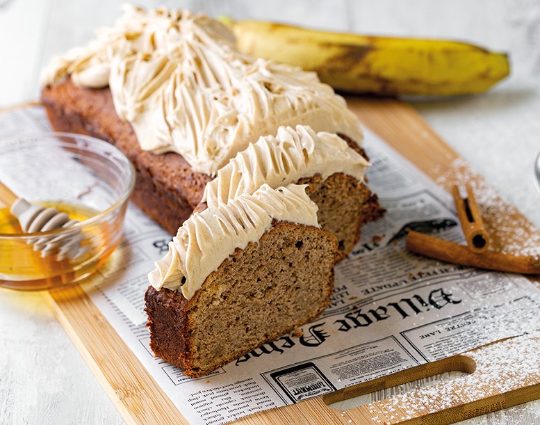 Banana Bread με frosting μελιού από τον Σταύρο Βαρθαλίτη