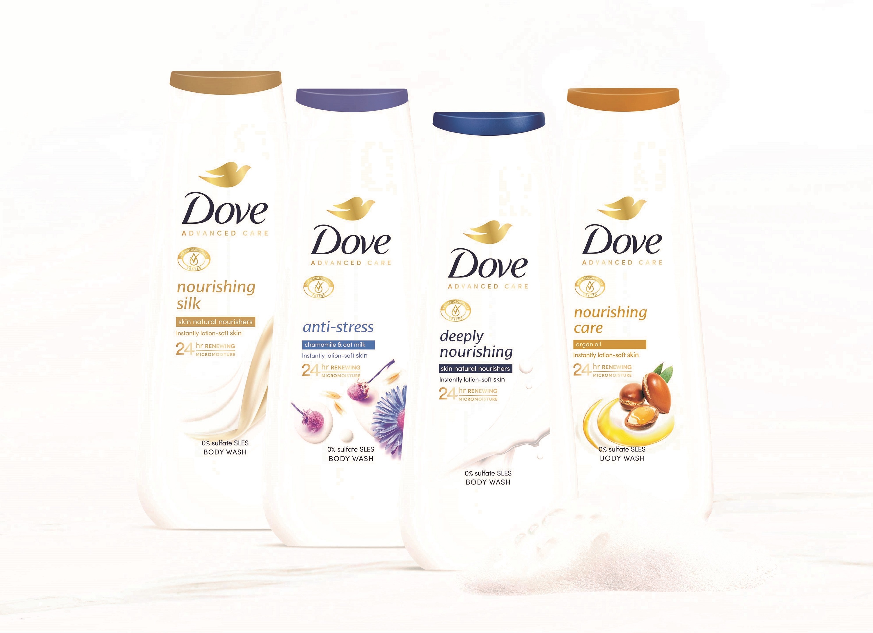 Νέα σειρά αφρόλουτρων Dove Advanced Care