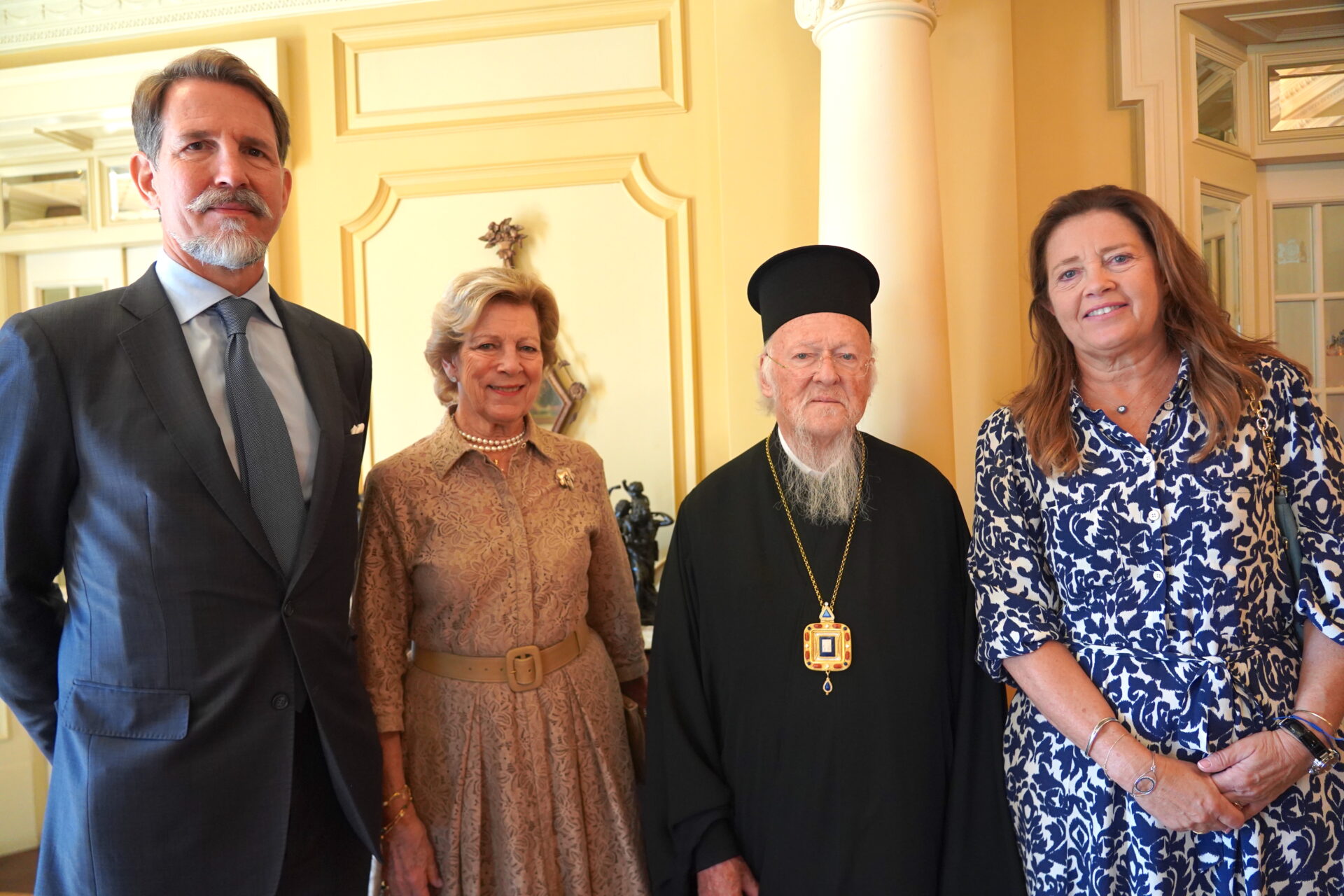 Ελληνική βασιλική οικογένεια: Μέλη της κατά την τελευταία τους συνάντηση με τον Πατριάρχη 